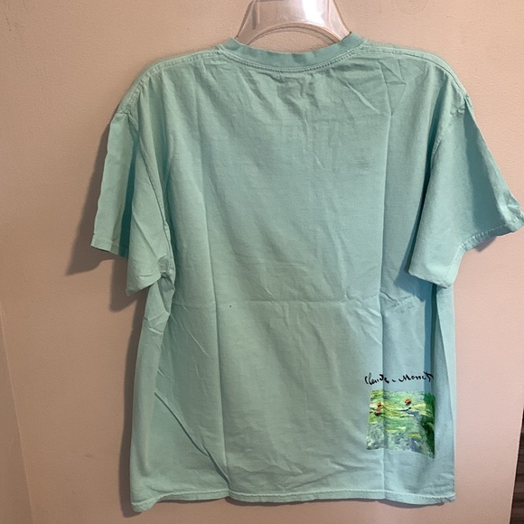 Urban Outfitters Knitswell Mens Nenuphars Monet Water Lilies Tee Shirt Large NWT - Picture 3 of 7